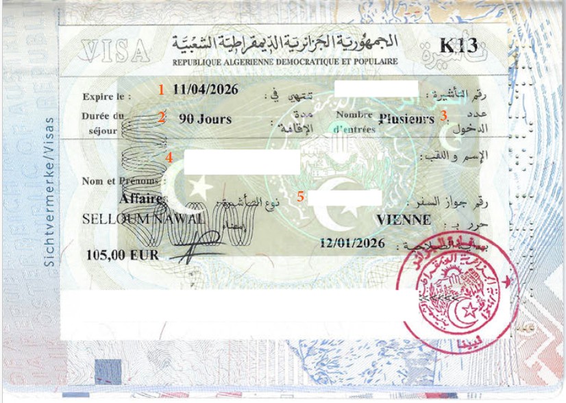 Visado Argelia